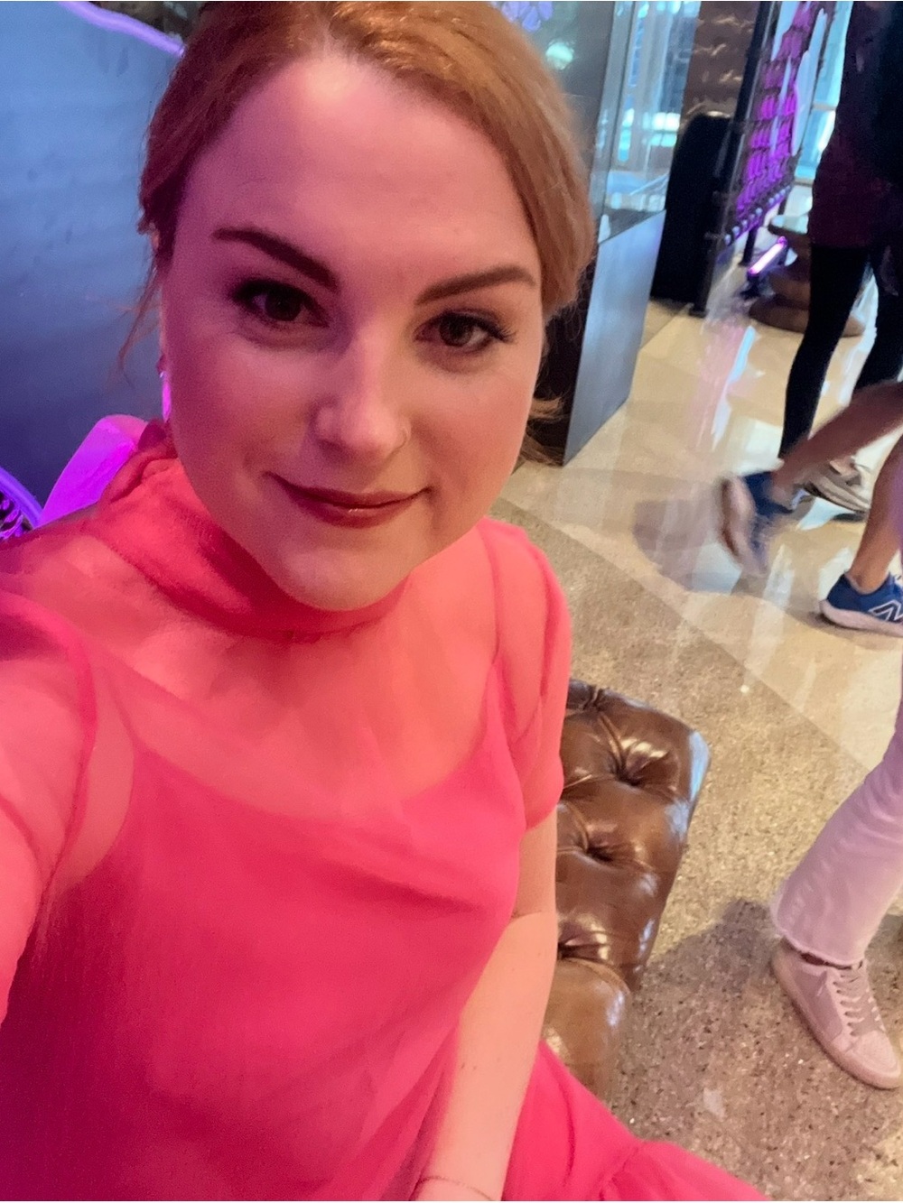 STAUD Calluna Pink Maxi Tulle Overlay Dress - Picture 3 of 5